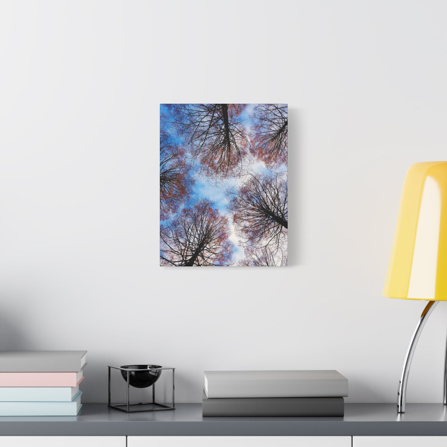 Winter Tree Canopy Matte Canvas Wall Art — Stretched 1.25"