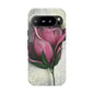Rose Phone Case – Tough Cases, Floral Phone Cover, Gift for Her, Minimalist Design, Nature Lover's Accessory, Birthday Gift Idea