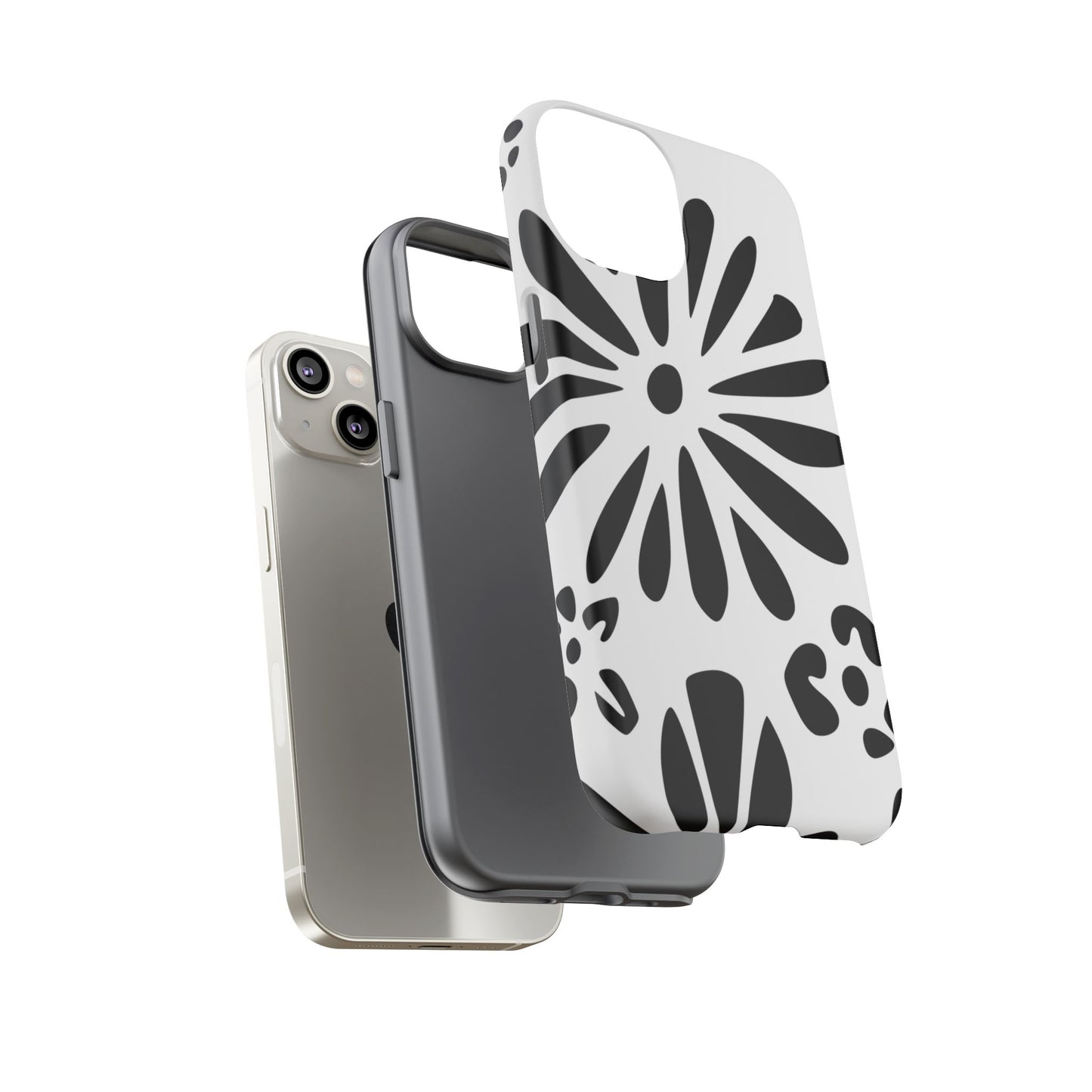 Stylish Phone Case with Floral Design, Tough Phone Cover for Her, Trendy Black and White Cell Phone Case, Unique Gift for Birthdays [...]