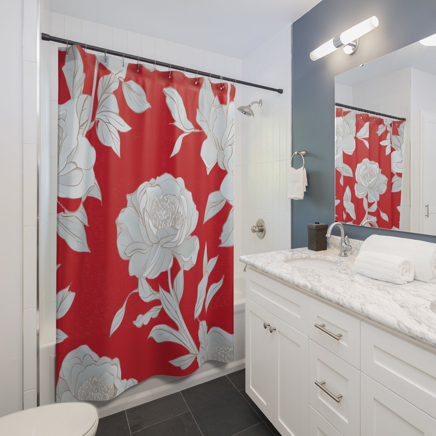 Elegant Floral Shower Curtains for Luxurious Bathrooms
