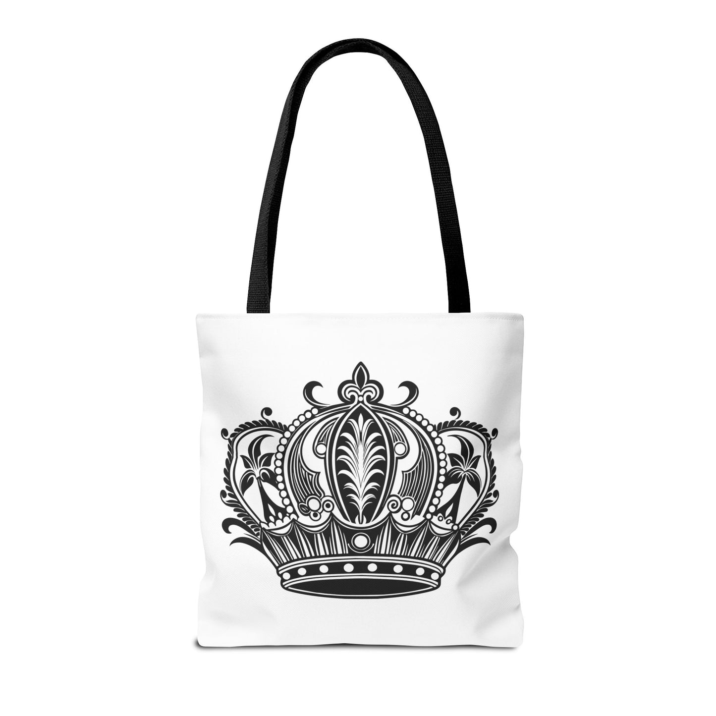 Crown Design Tote Bag, Royal Style Shopping Tote, Chic Grocery Bag, Gift for Her, Fashionable Accessories
