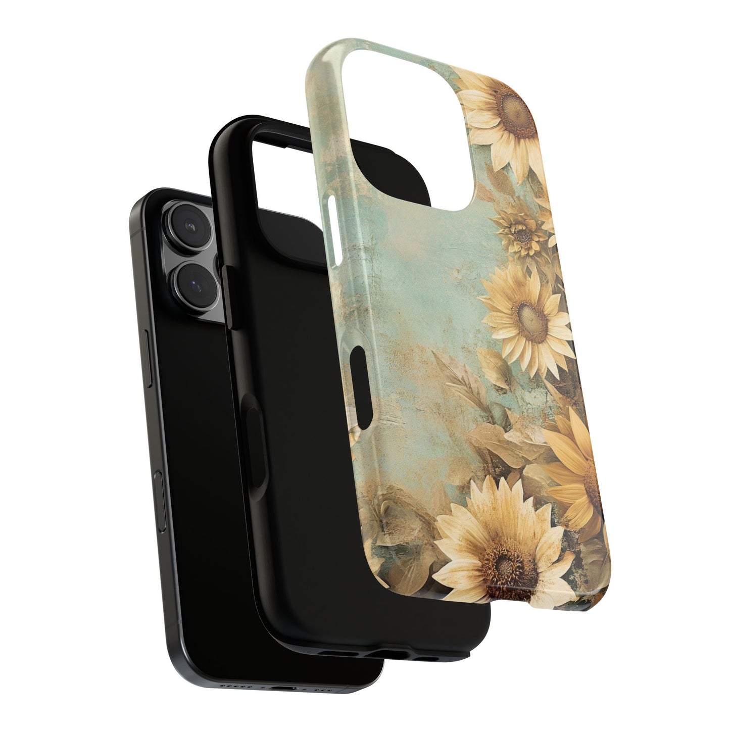 Sunflower Phone Case, Tough Shell Floral Cover, Nature Inspired Gift, Durable Protective Case, Perfect for Spring and Summer