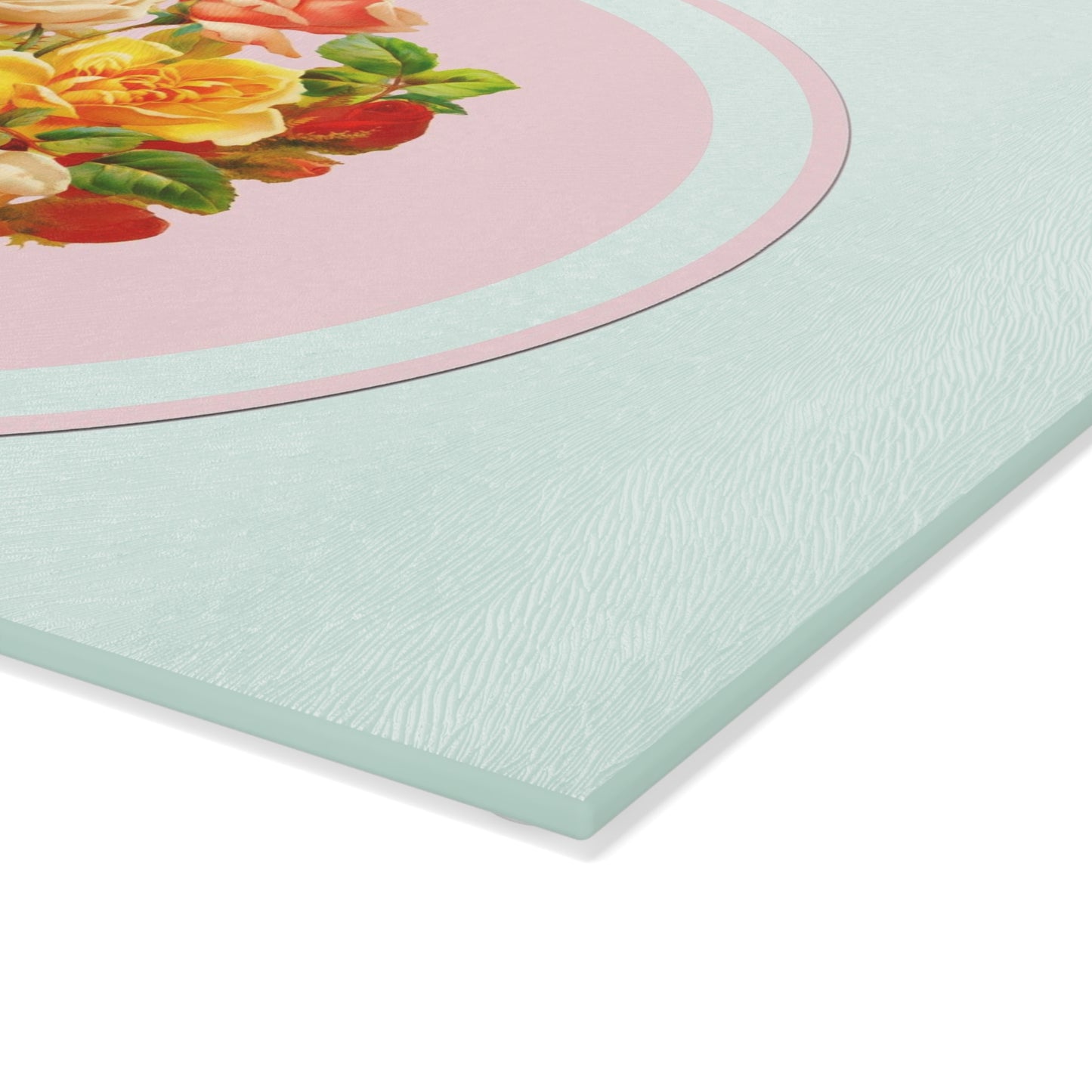 Floral Glass Cutting Board | Kitchen Decor, Gift for Home Chefs, Wedding Present, Housewarming Gift, Floral Design