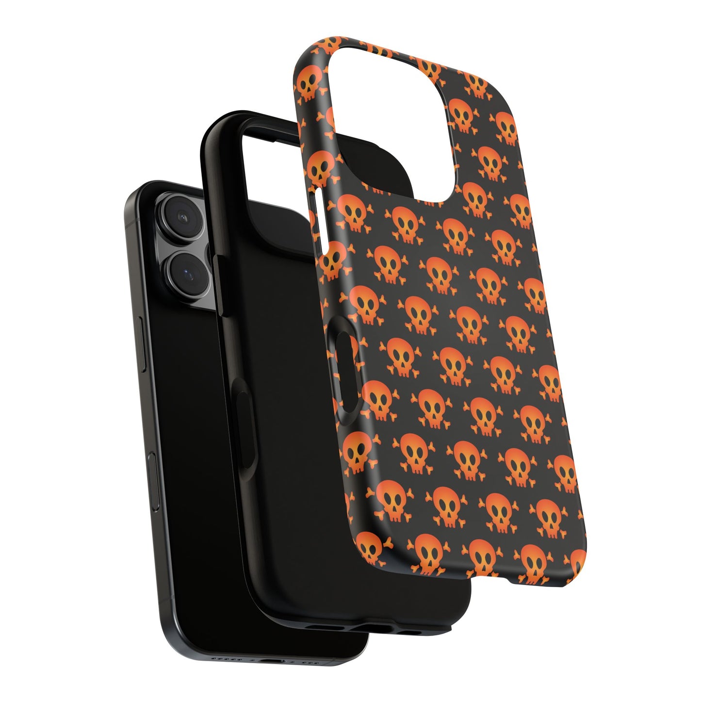Halloween Skull Phone Case, Spooky Mobile Cover, Trick or Treat Accessory, Goth Gift, Skull Pattern Design
