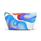 Vibrant Accessory Pouch, Colorful Makeup Bag, Artistic Travel Organizer, Fun Gift for Her, Modern Design Pouch