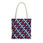 Patriotic Tote Bag, USA Flag Inspired, Star Patterned Purse, Summer BBQ, Independence Day, Memorial Day, Everyday Use
