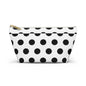 Chic Polka Dot Accessory Pouch, Stylish Makeup Bag, Travel Organizer, Gift for Her, Fun Dot Pattern, Cosmetic Case
