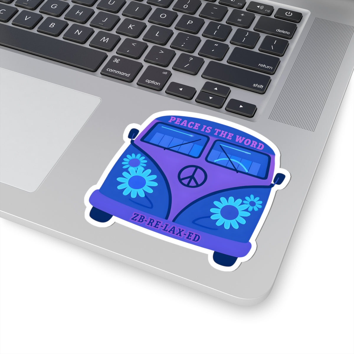 Bohemian Peace Stickers, Laptop Decals, Flower Power Stickers, Mindfulness Decor, Retro VW Van Stickers