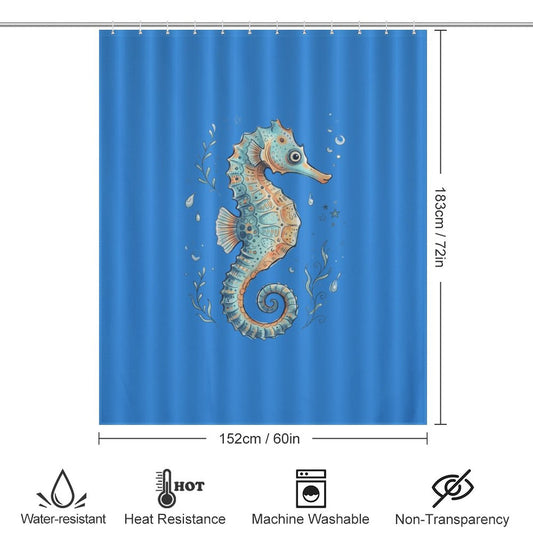 Seahorse Shower Curtain