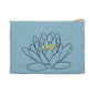 Lotus Pattern Accessory Pouch - Zen Gift for Her, Makeup Bag