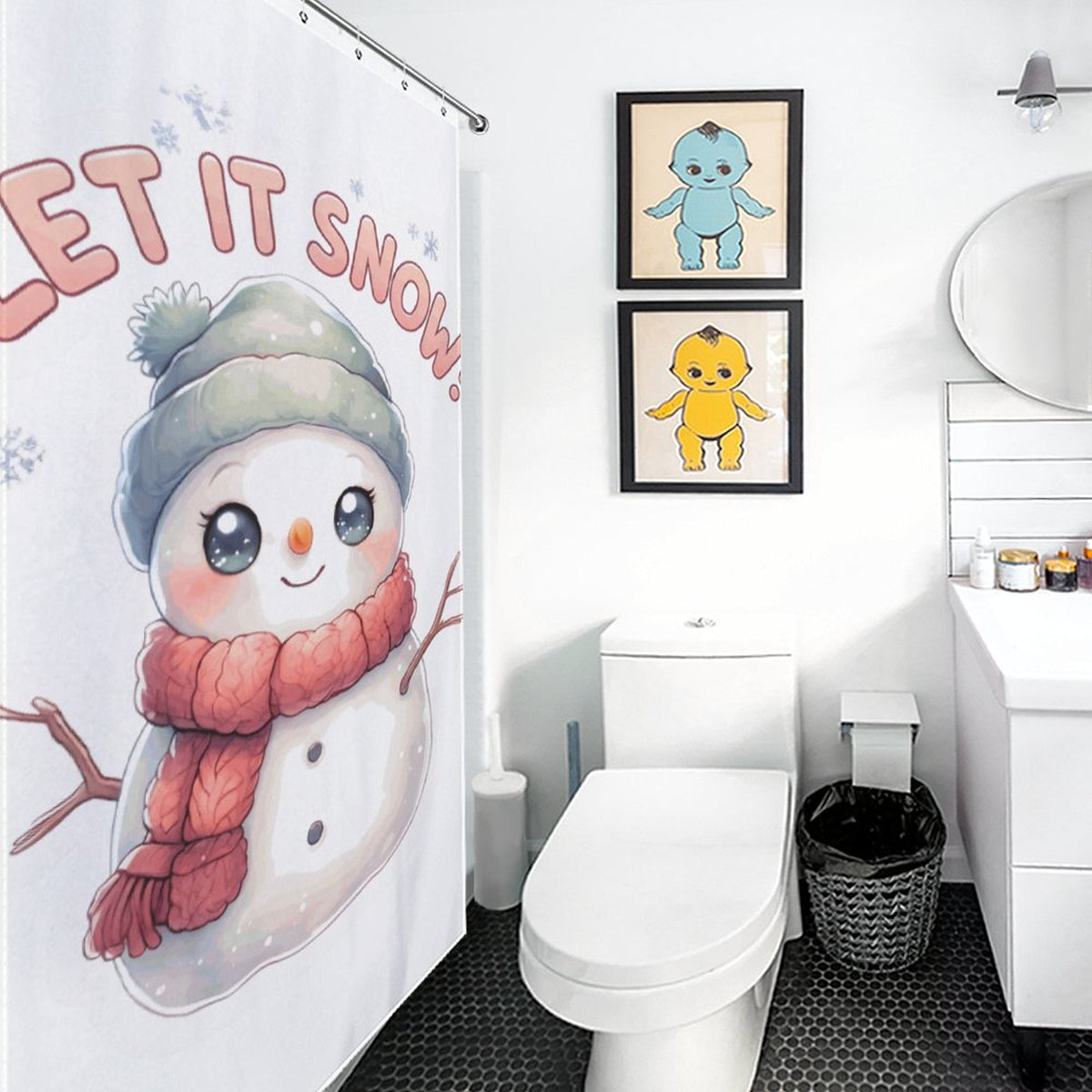 Let it Snow Shower Curtain
