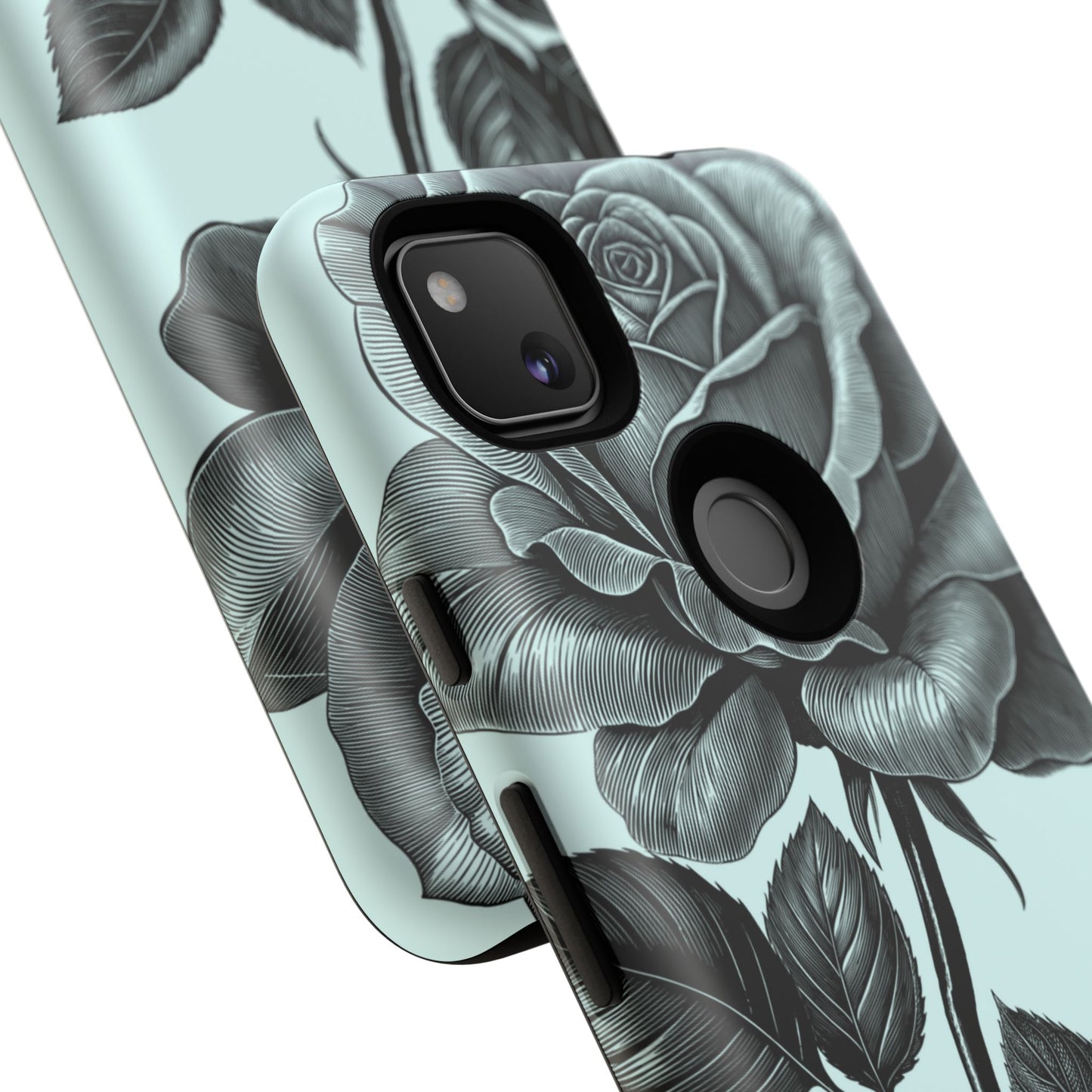 Elegant Floral Phone Case, Tough Cases for iPhones, Black Rose Design, Gift for Her, Stylish Phone Cover, Birthday Gifts