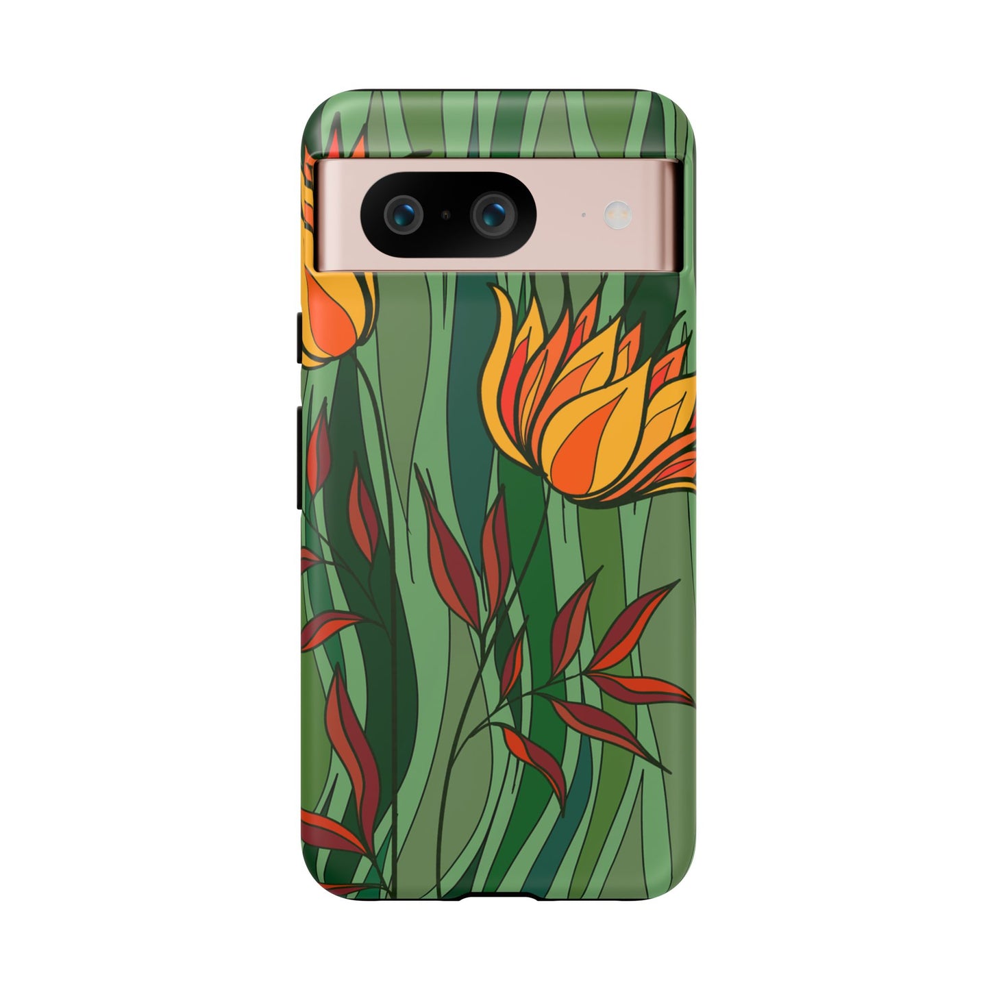 Vibrant Floral Phone Case, Nature-Inspired Tough Case, Eco-Friendly Cover, Unique Gift for Nature Lovers, Spring Decor
