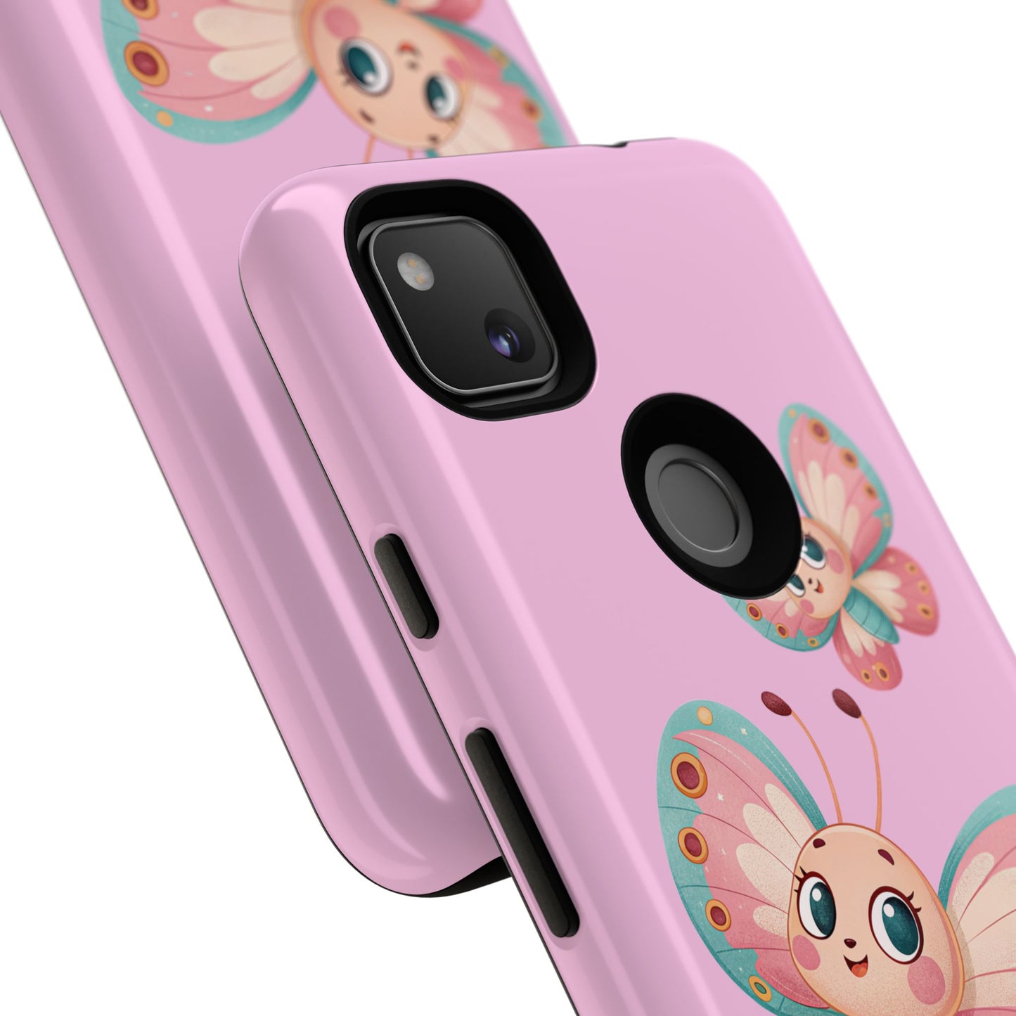 Cute Butterfly Phone Case, Tough Phone Cover, Girly Phone Accessory, Unique Gift for Her, Kids Phone Case, Floral Design Case