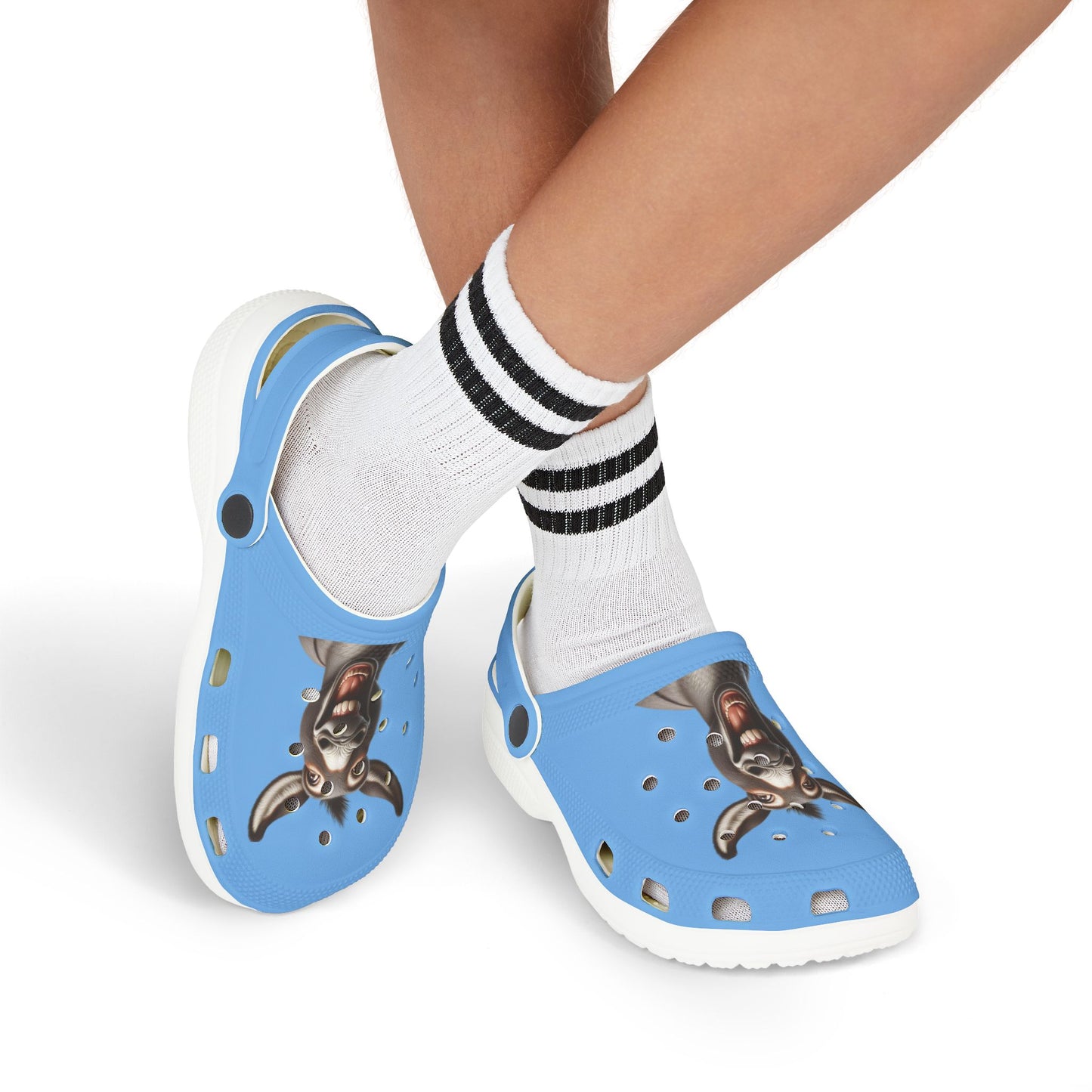 Playful Kids' EVA Foam Clogs - Fun Goat Design, Summer Footwear, Gift for Boys/Girls, Beachwear, Casual Shoes