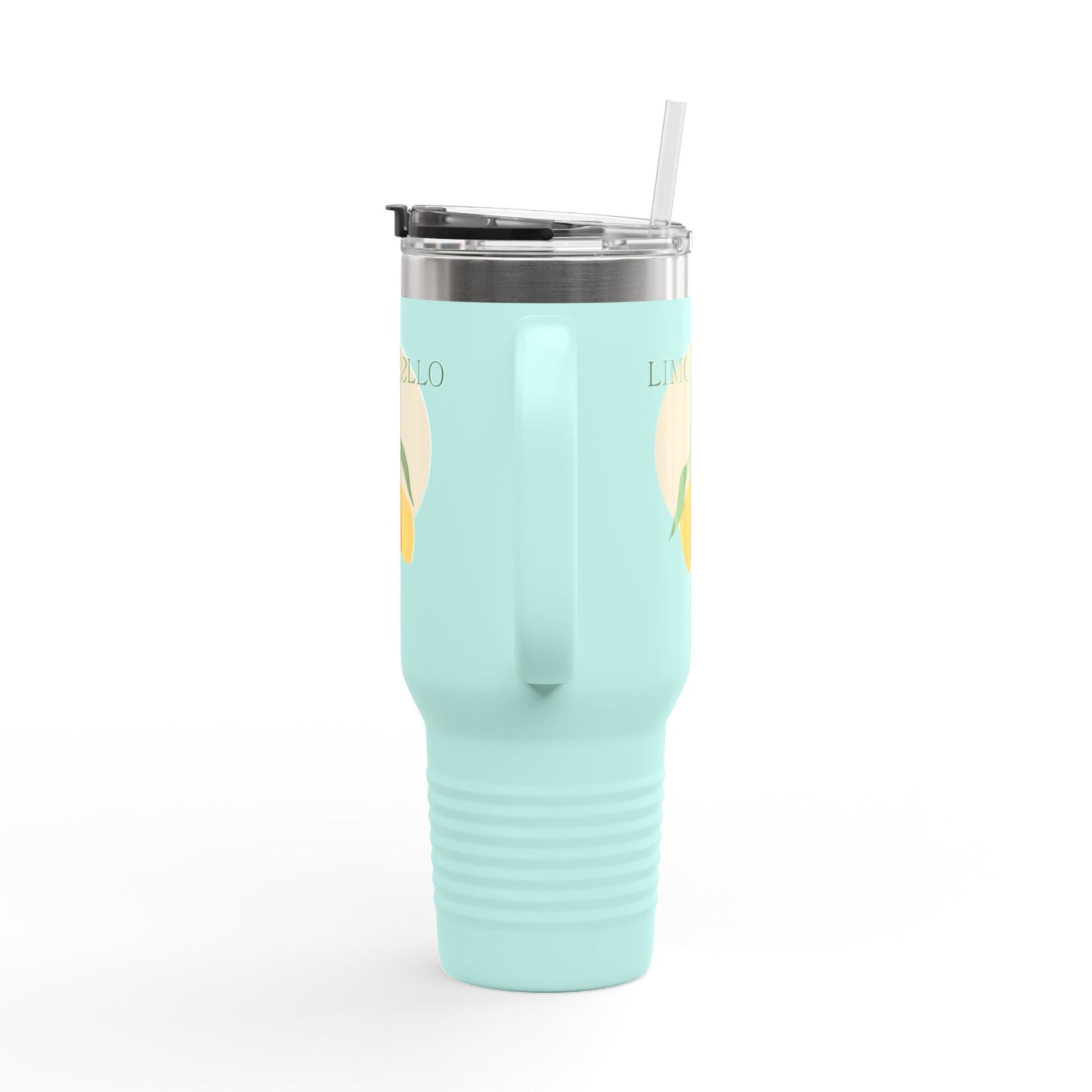 Limoncello Insulated Travel Mug, 40oz - Perfect for Road Trips, Summer Picnics, Camping, and Gift Ideas, Travel Mug for Lemon Lovers