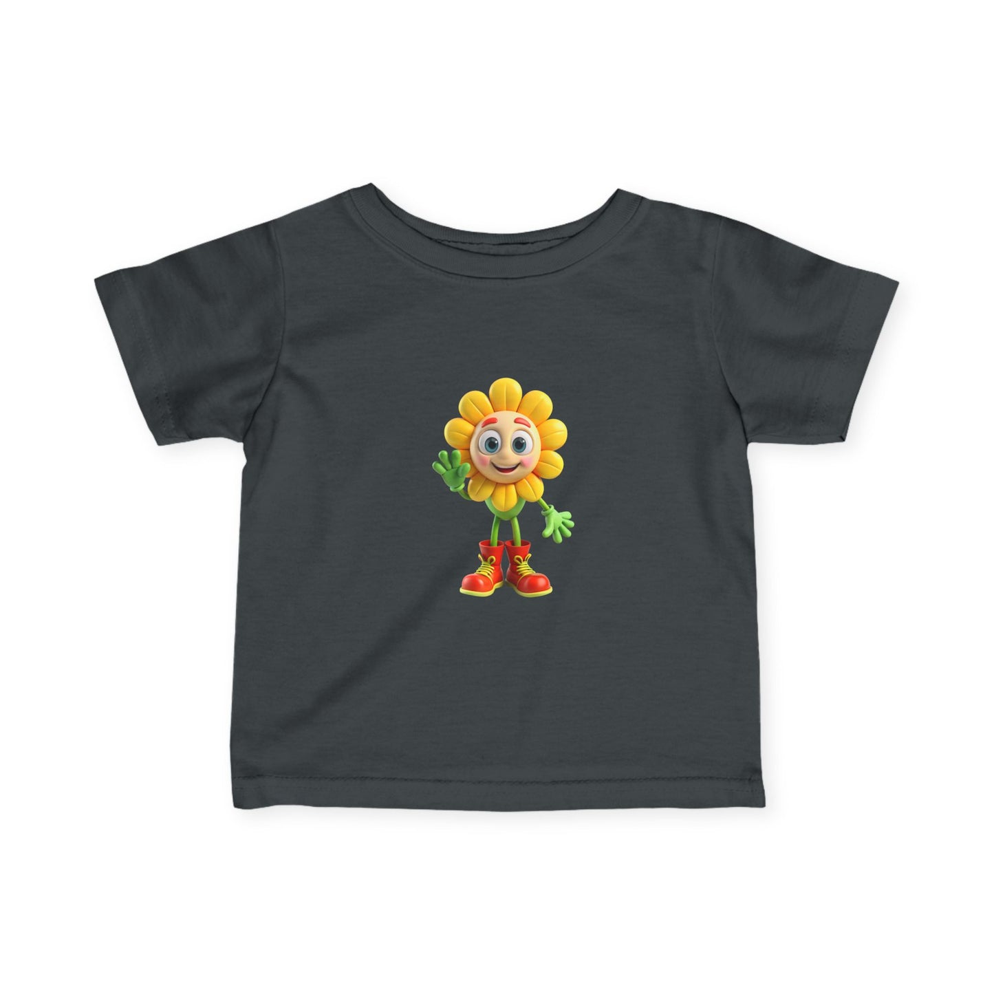 Sunshine Character Infant Tee, Cute Kids Shirt, Baby Gift, Toddler Apparel, Spring Outfit, Flower Design Tee