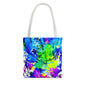 Vibrant Abstract Tote Bag Colorful Shopping Bag, Beach Tote