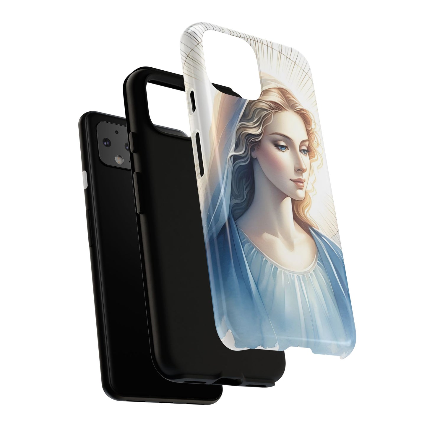 Beautiful Mary Phone Case, Tough Phone Case, Inspirational Tech Accessory, Gift for Her, Religious Phone Cover