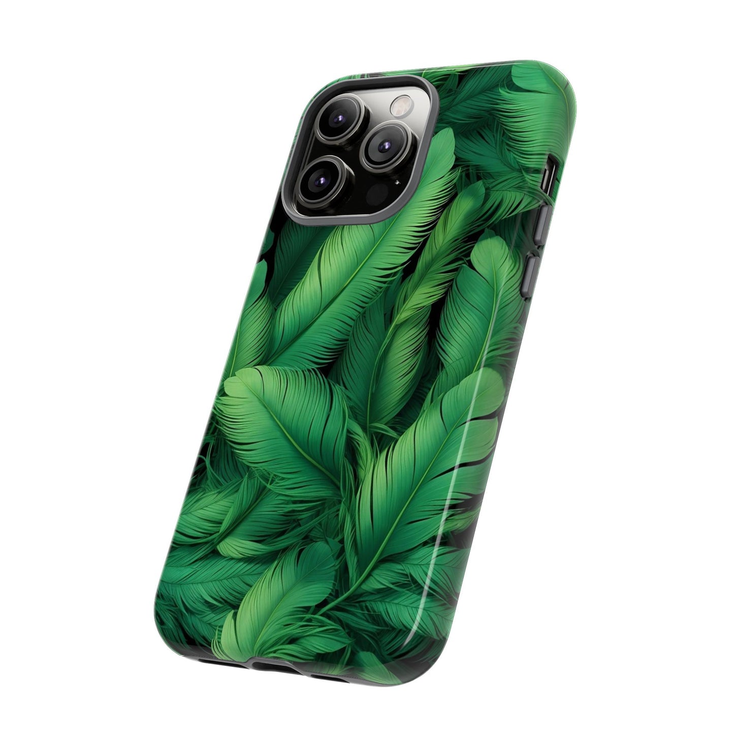 Tough Cases - Tropical Leaf Phone Case, Nature-inspired, Phone Accessory, Gift for Her, Jungle Theme, Eco-Friendly