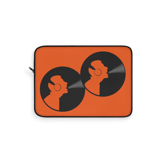 Vinyl Vibe Laptop Sleeve, Music Lover's Gift, Retro Style Case, Record Player Design, Unique Tech Accessory, Perfect for Holidays