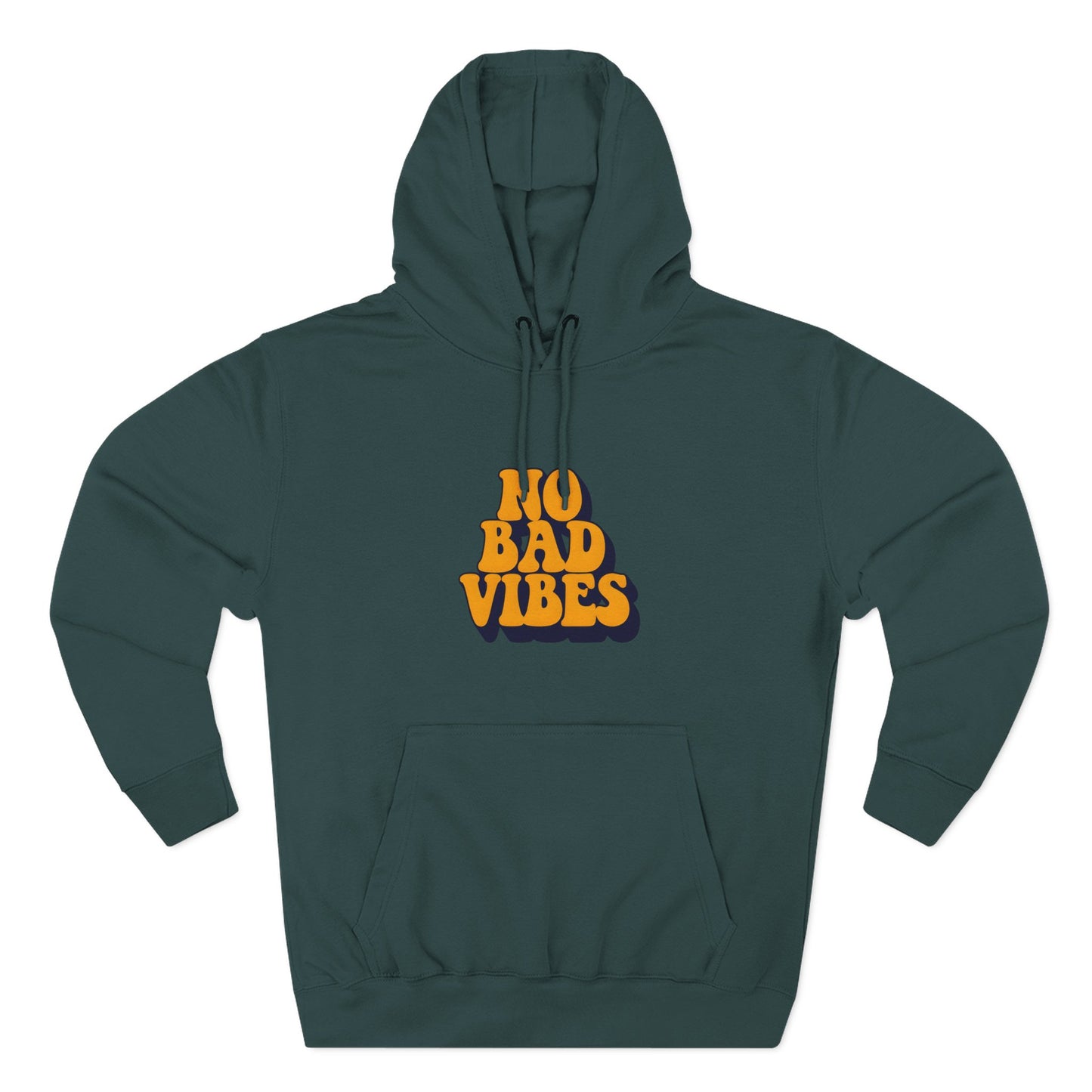 Good Vibes Only Fleece Hoodie for Positive Energy Lovers, Motivational Comfort, Chill Attire, Casual Wear, Gift for Friends