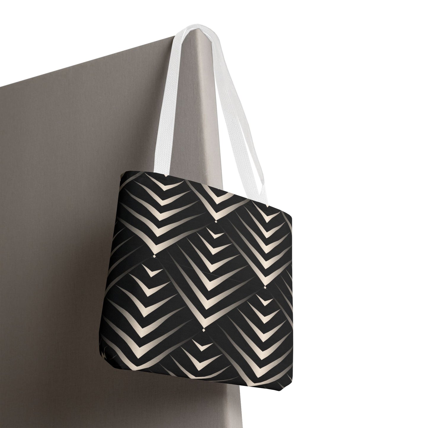 Chic Geometric Tote Bag, Stylish Everyday Bag, Reusable Shopping Tote, Eco-Friendly Gift, Fashion Accessory for All Occasions