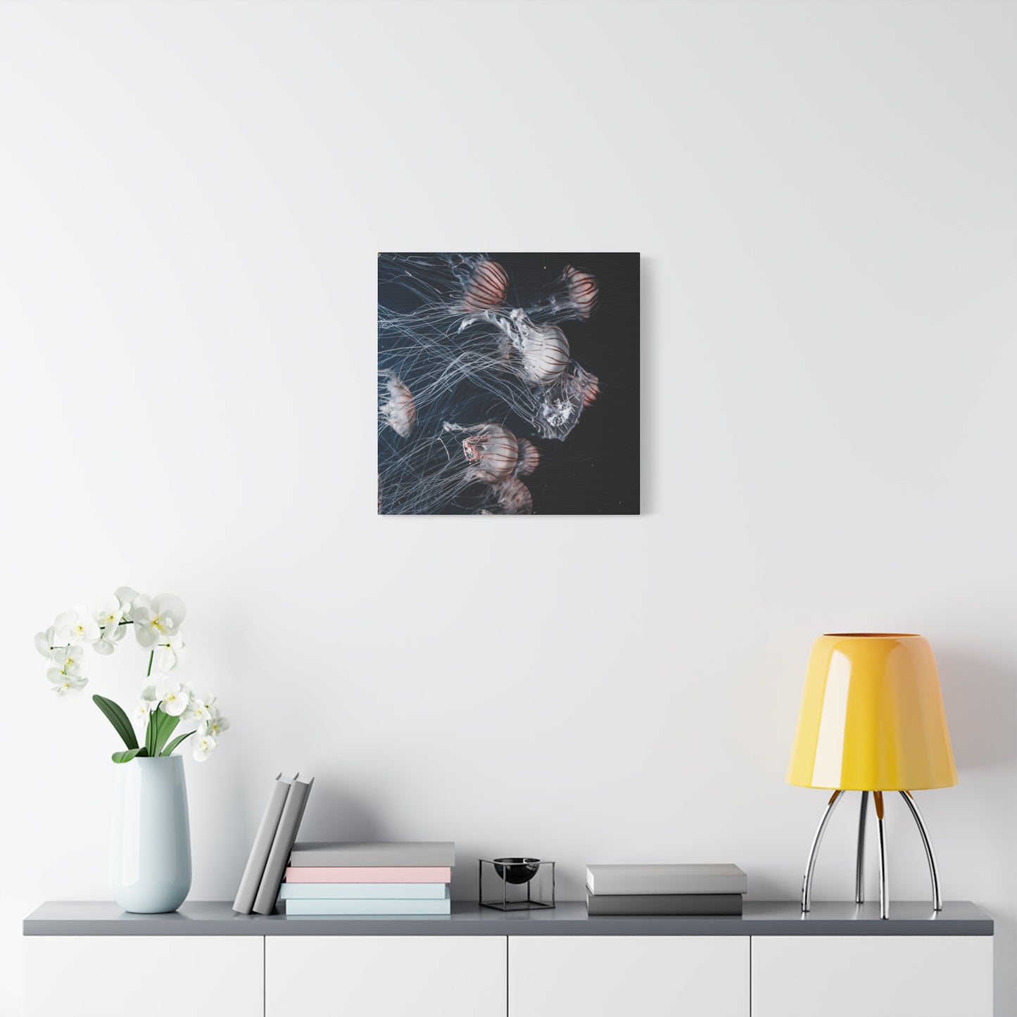 Jellyfish Swarm Matte Stretched Canvas