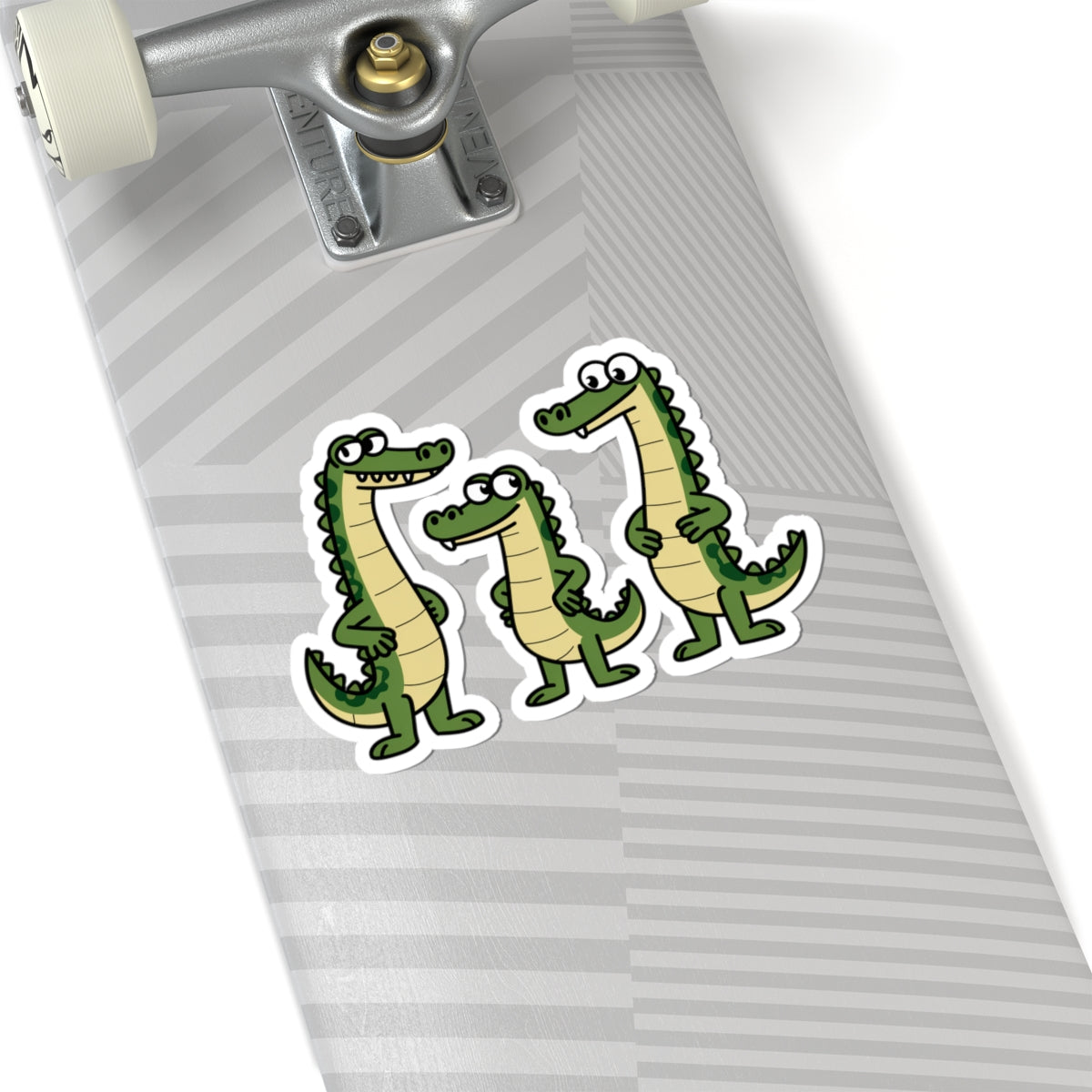Playful Alligator Kiss-Cut Stickers | Fun Decor for Laptops, Water Bottles, Notebooks, and Gifts