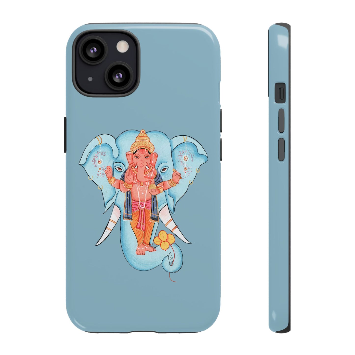 Tough Cases: Ganesh-Inspired Phone Case, Bohemian Phone Cover, Hindu Art Accessory, Festival Gift, Protective Phone Shell