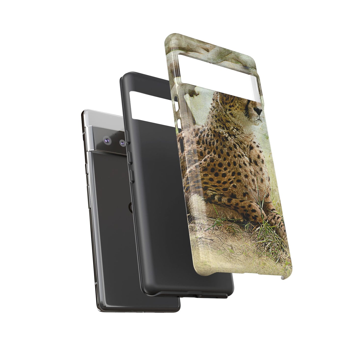 Cheetah Phone Case, Tough Cases, Animal Lover Gift, Wildlife Protection, Eco-Friendly Mobile Cover, Unique Phone Accessory