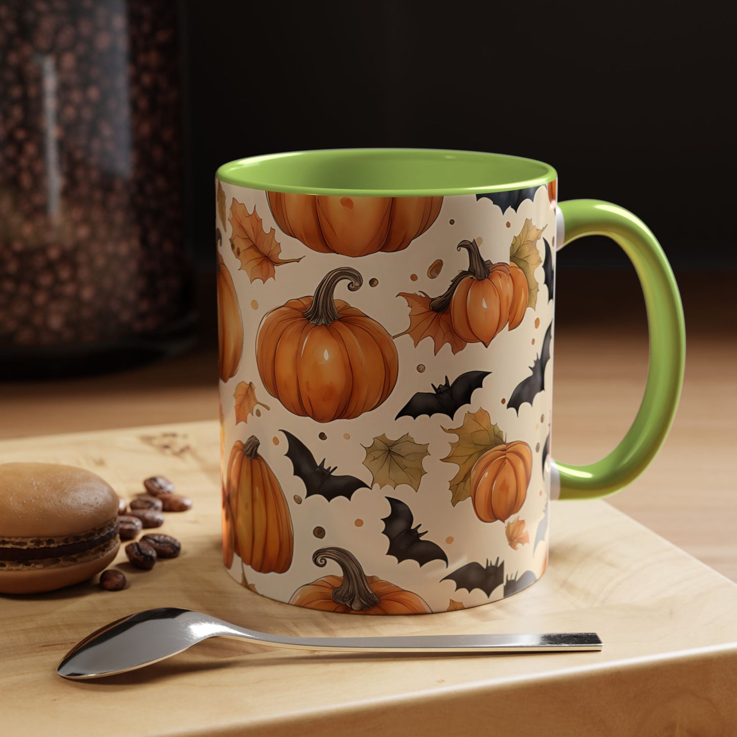 Pumpkin Halloween Coffee Mug, Fall Decor Mugs, Spooky Halloween Gifts, Autumn Drinkware, Seasonal Coffee Cups