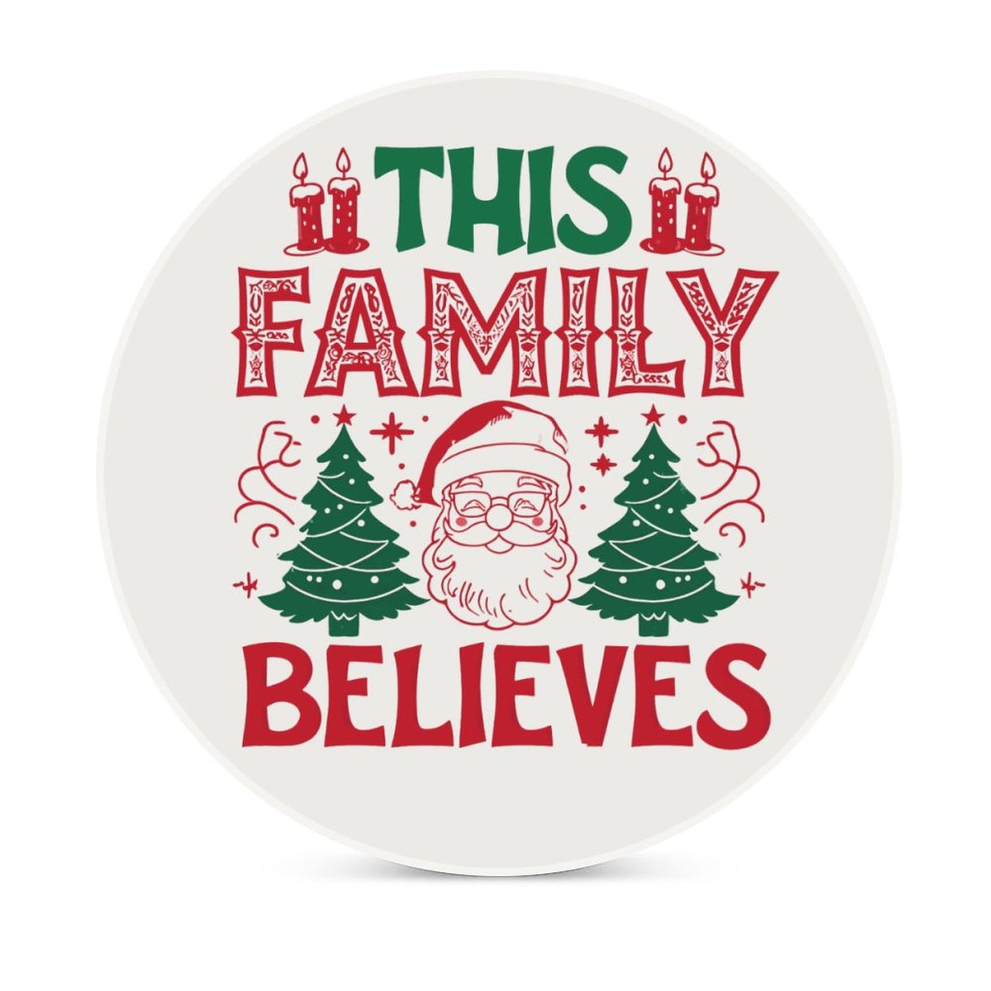 Round Ceramic Coaster