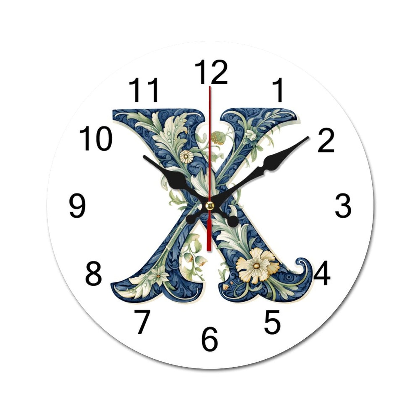 Concise Silent Wooden Wall Clock-9.84"x9.84"/ 25x25cm