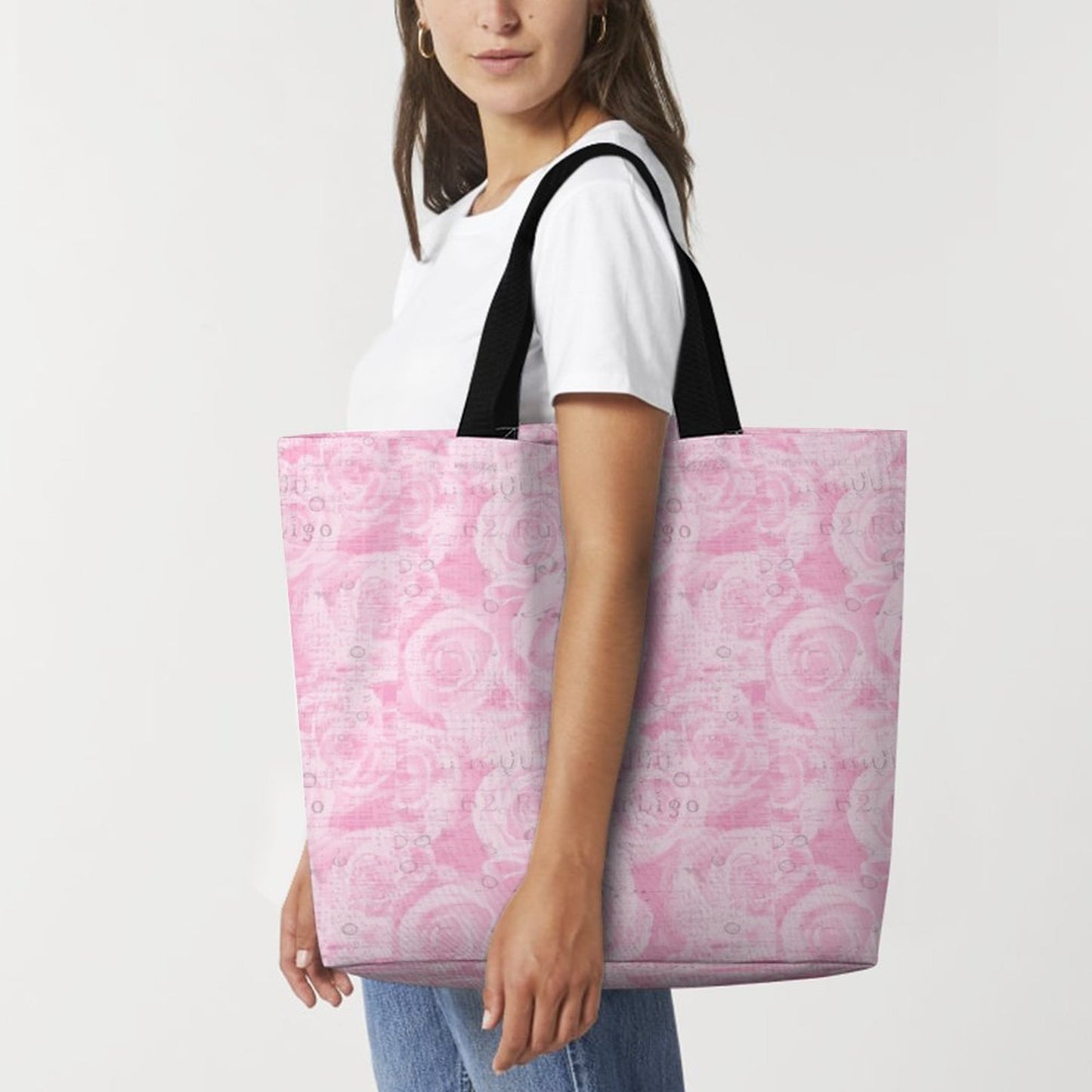 Large One Shoulder Shopping Bag (All-Over Printing)