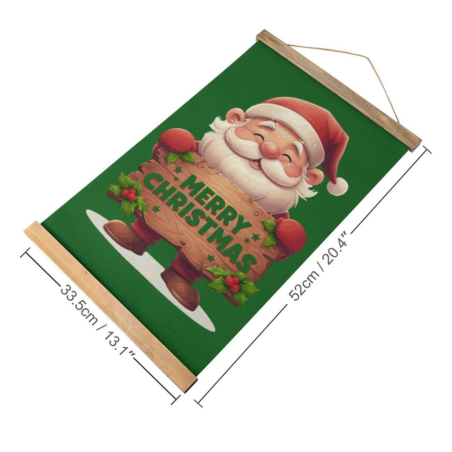 Framed Flax Painting Wall Decor