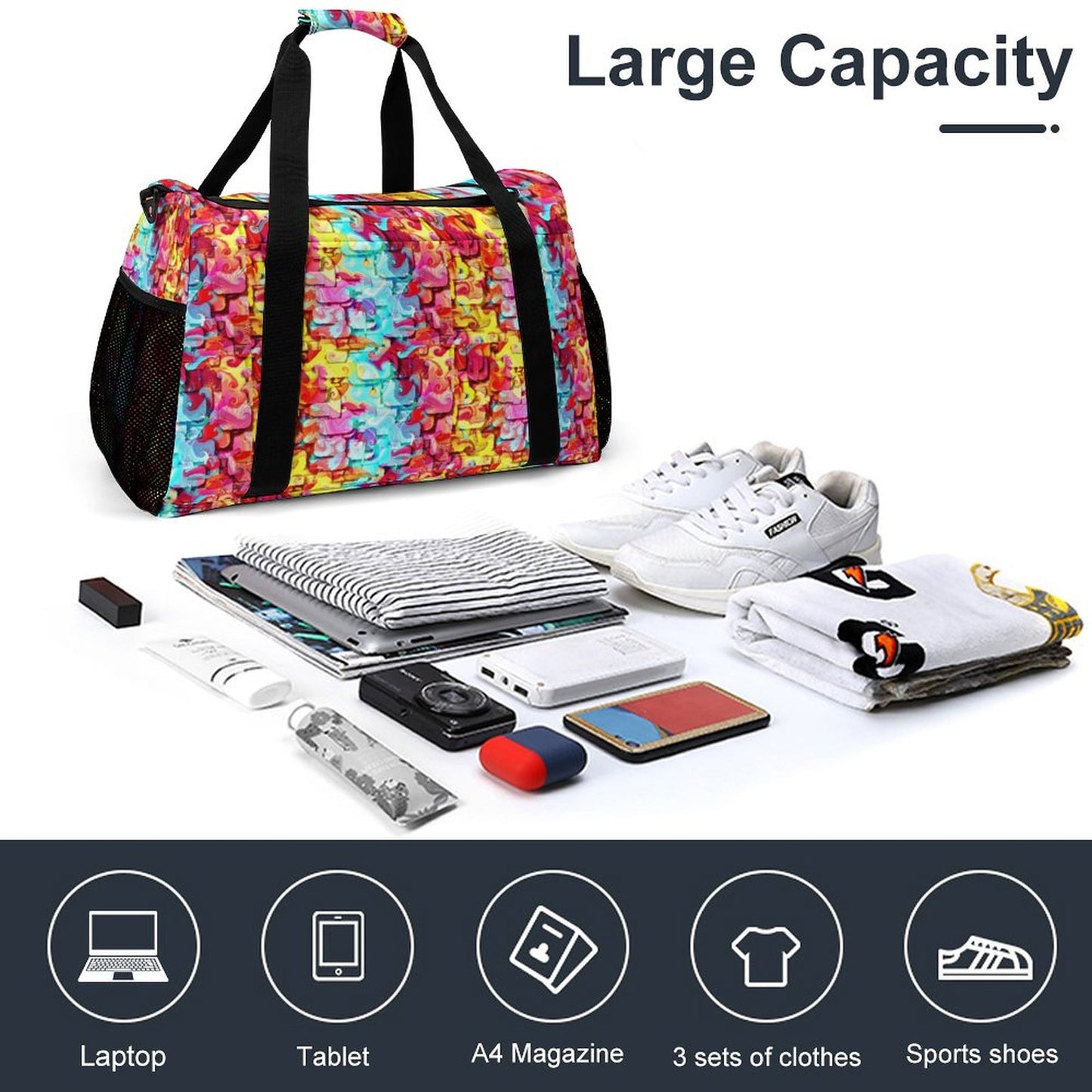 Travel Duffel Bag Bright colors