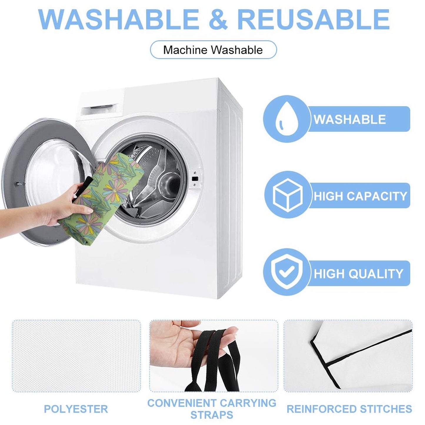 Large One Shoulder Shopping Bag