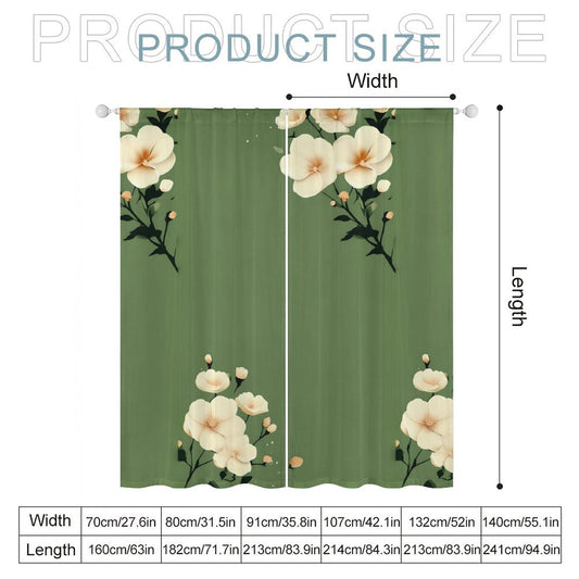 Sheer Curtain Green