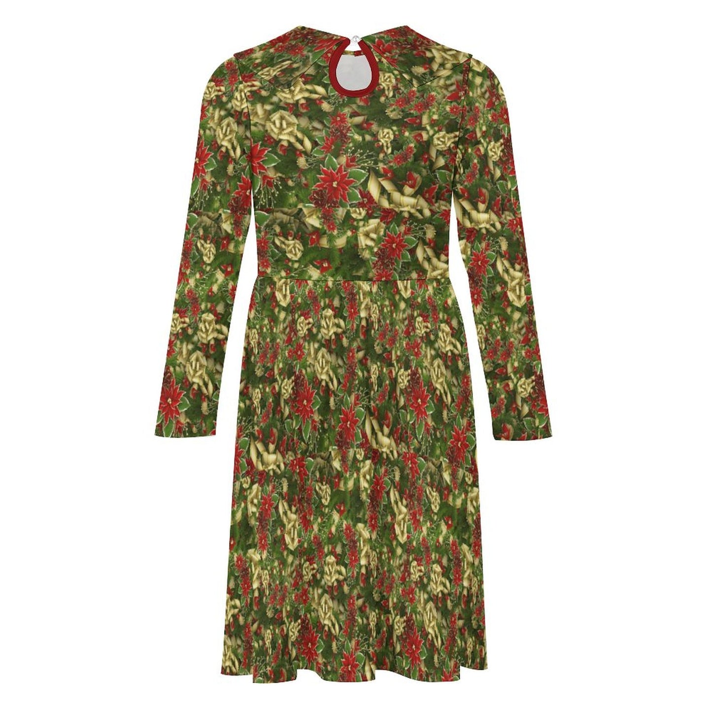 Girl's Long Sleeved Dress Christmas