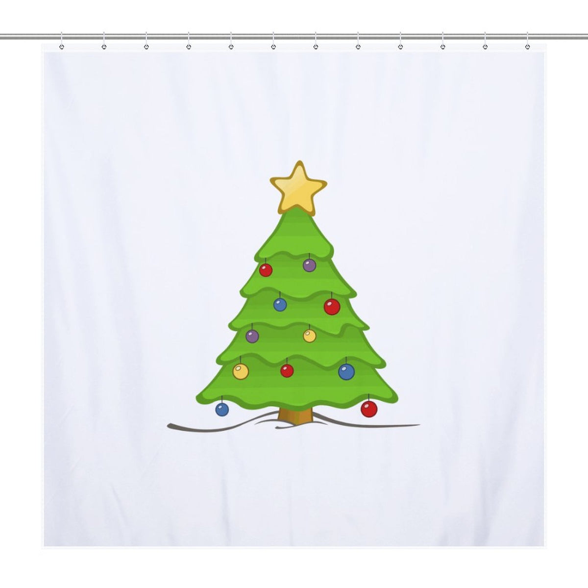 Christmas Tree Shower Curtain