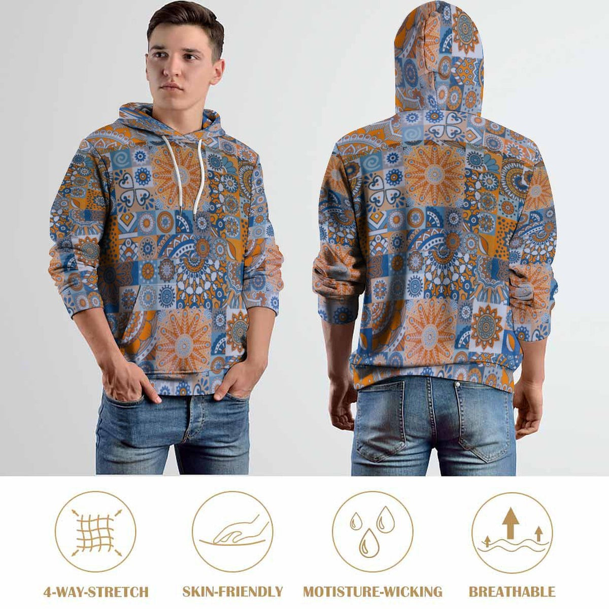 Custom Design Cool Hoodie with Double-layer Cap