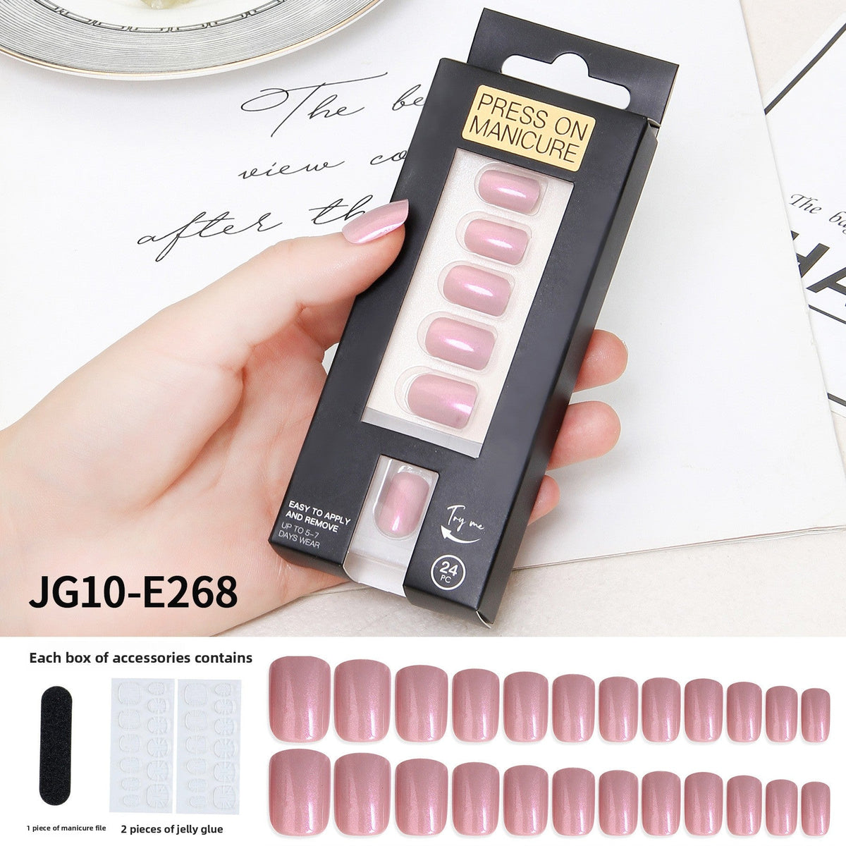 Aurora Glow Short Nail Set – Image 9