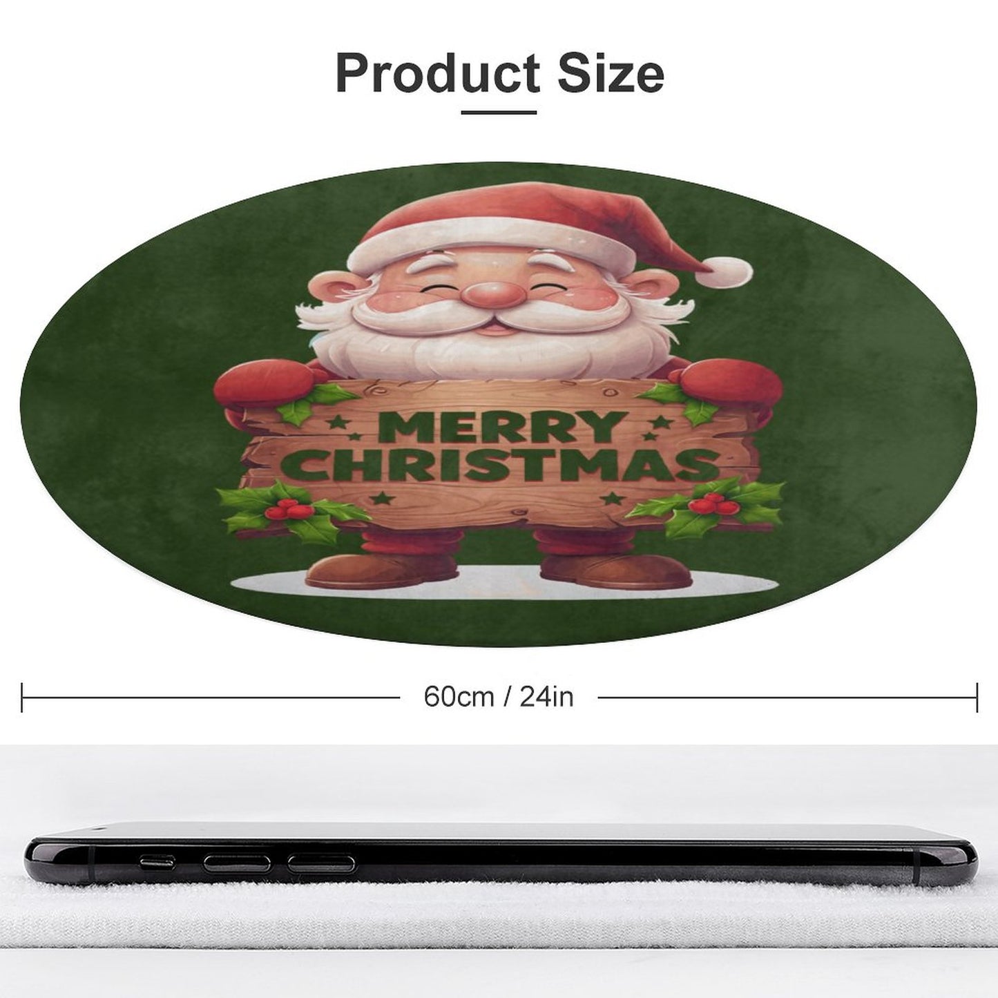 Round Coral Velvet Warm Floor Mat