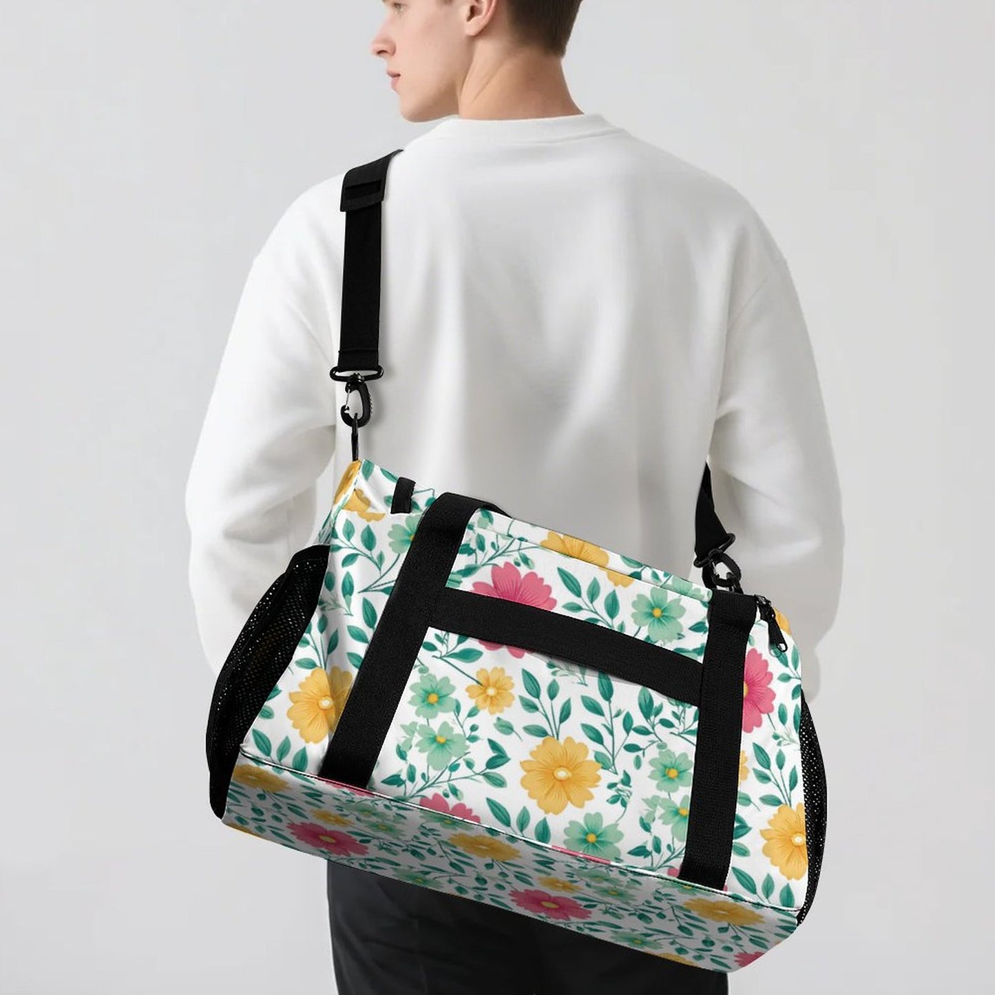 Travel Duffel Bag - Floral