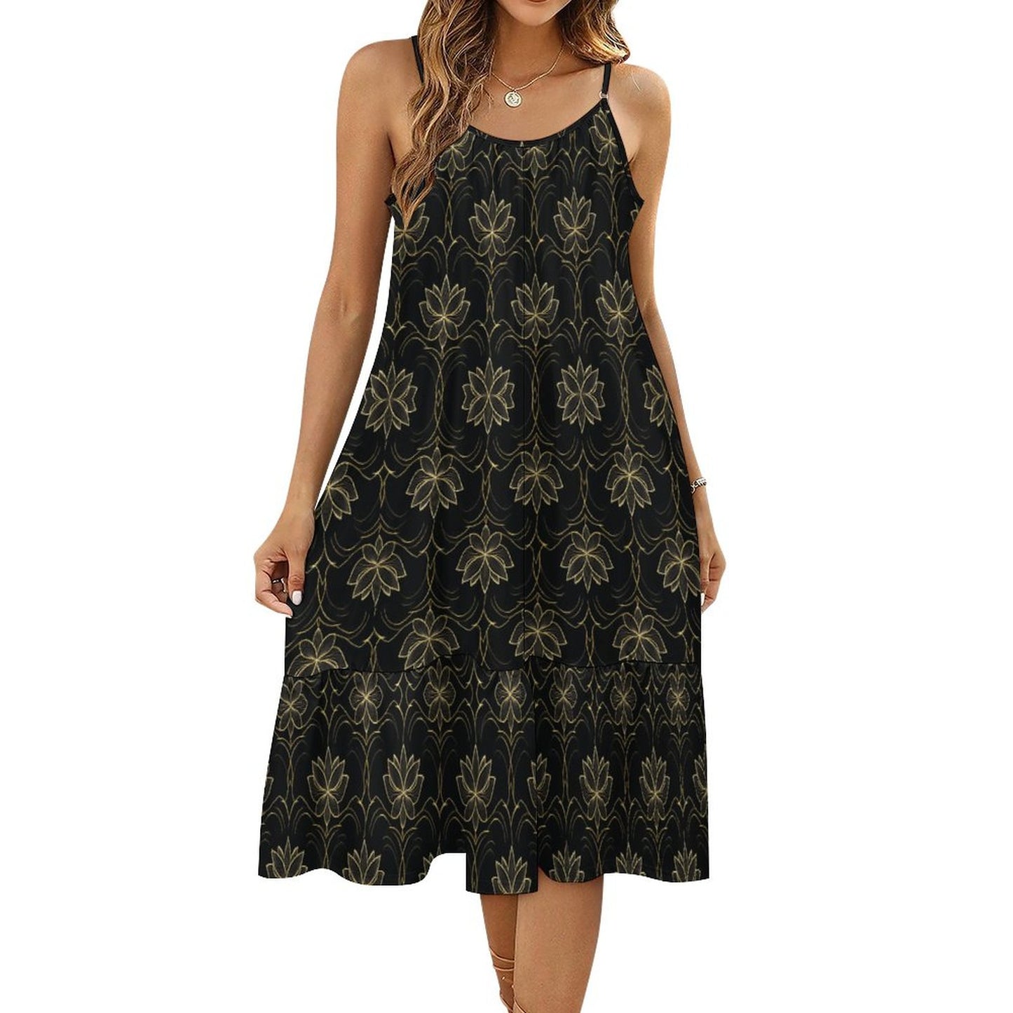 Spaghetti Strap Dress KQ (All-Over Printing)