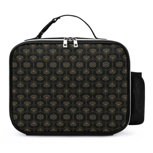 PU Leak-proof Lunch Bag with Detachable Buckled Handle