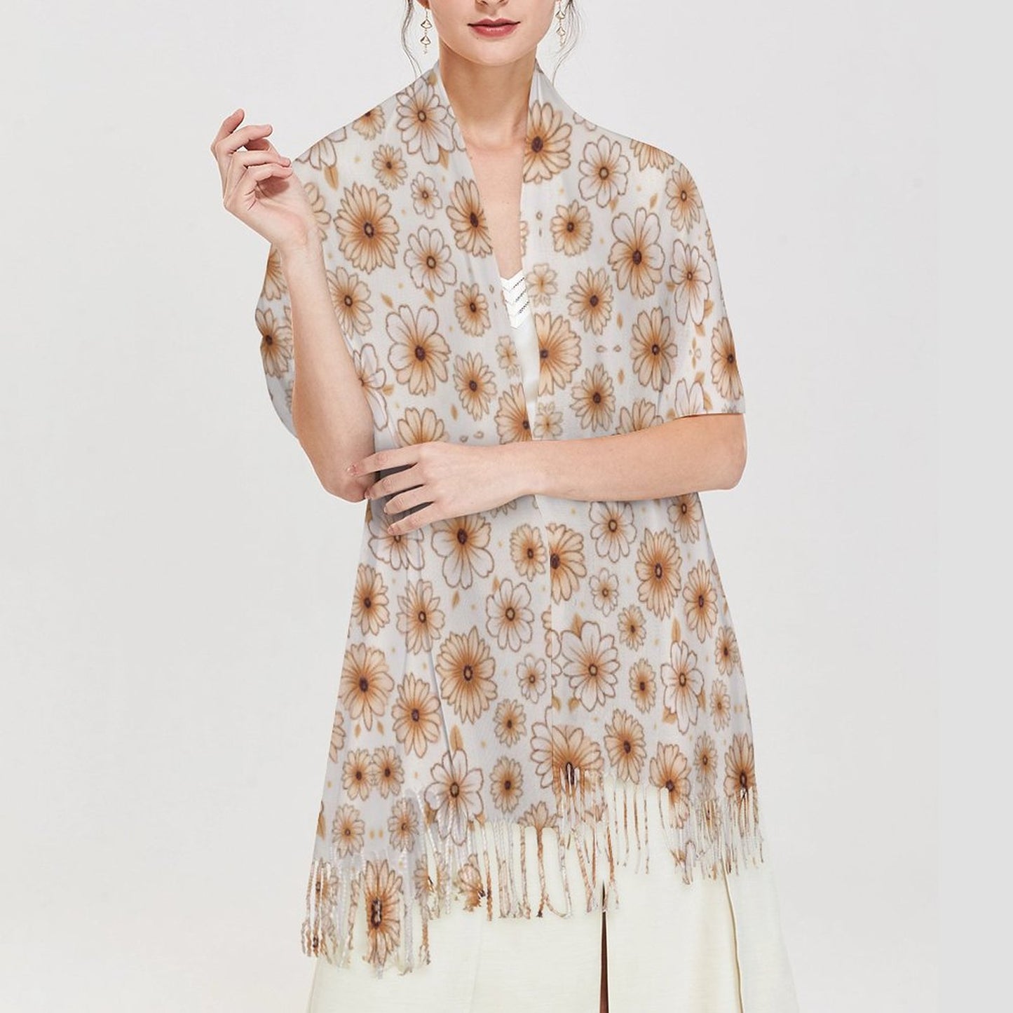 Cashmere-like Tassel Scarf