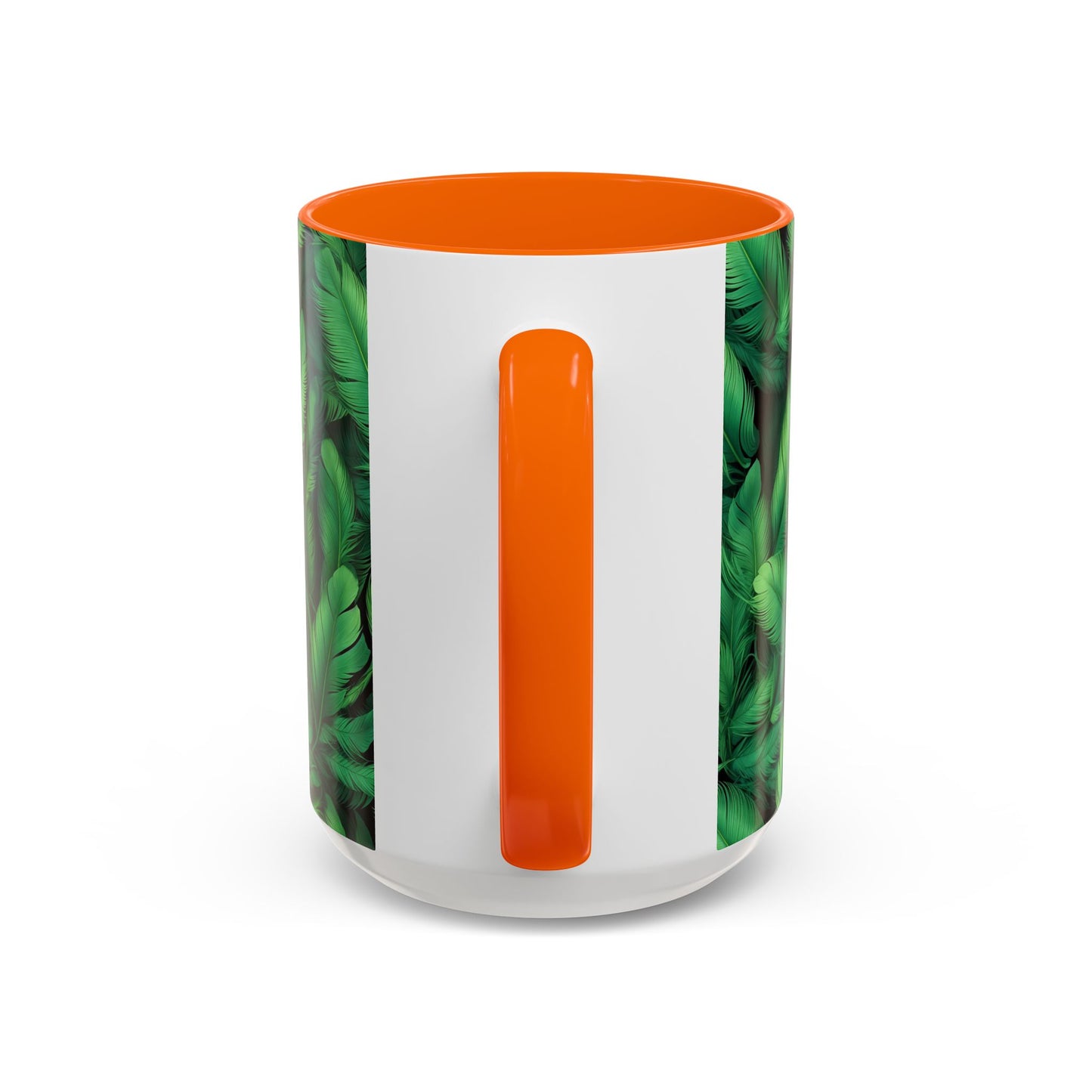 Tropical Leaf Coffee Mug - Green Botanical Drinkware, Ideal Gift for Nature Lovers, Home Decor, Tropical Theme, Eco-Friendly Beverage
