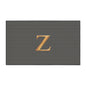 Gray and Gold Monogram Z Heavy-Duty Floor Mat